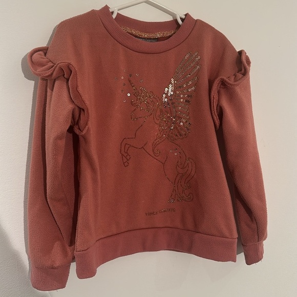 Vince Camuto Pink Sweater with Unicorn Graphic - Picture 10 of 12